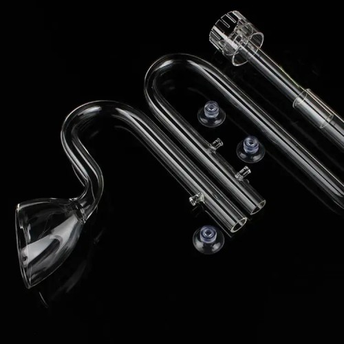 Aquapro Lilly Premium Glass Pipe 12mm Dış Filtre Cam Emiş Basış